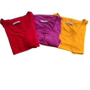 Lee Rider tank tops bundle of 3 yellow, purple, red XL